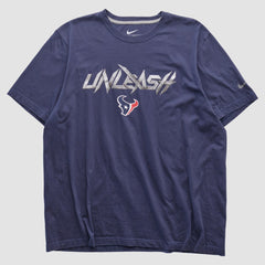 Houston Texans 2010s T-shirt - Navy Vintage for sale
