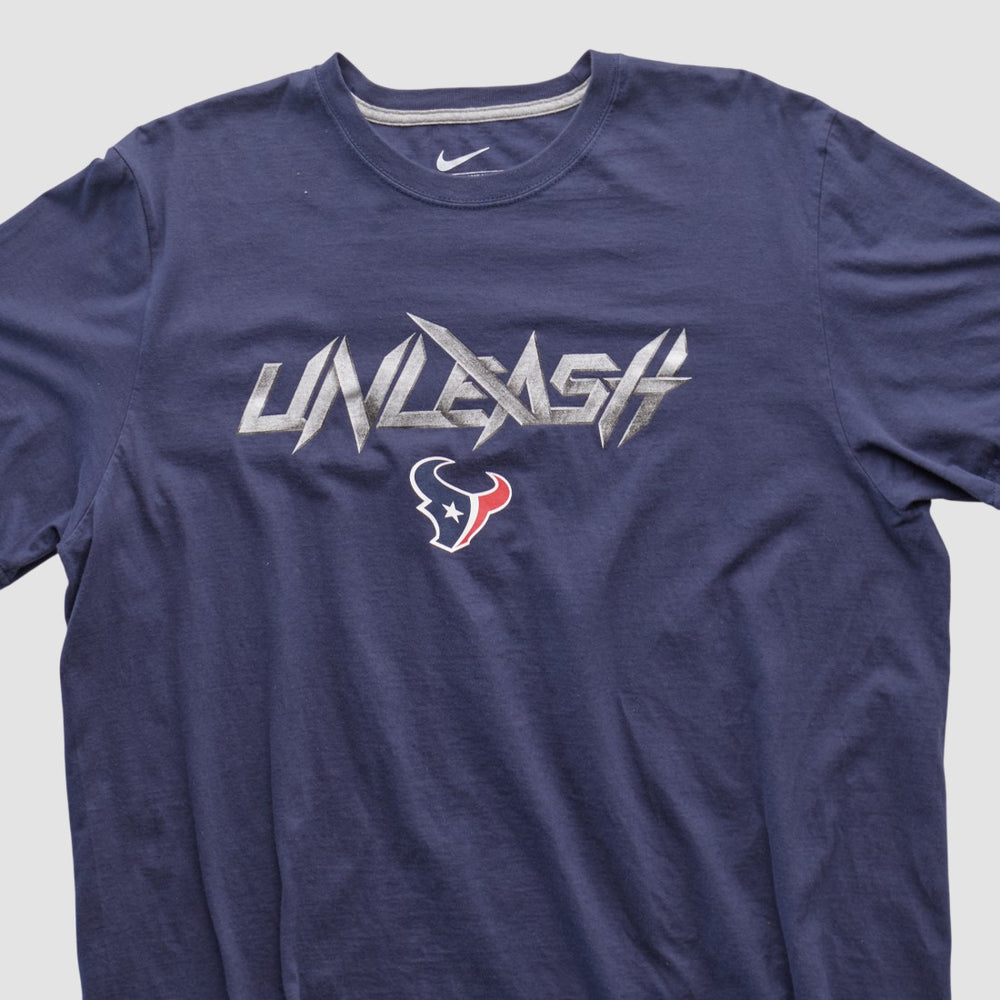 Houston Texans 2010s T-shirt - Navy Vintage for sale