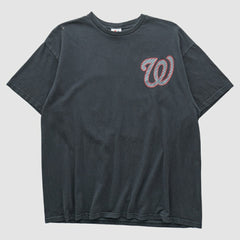 Washington Nationals Majestic 2010s T-shirt Charcoal Vintage