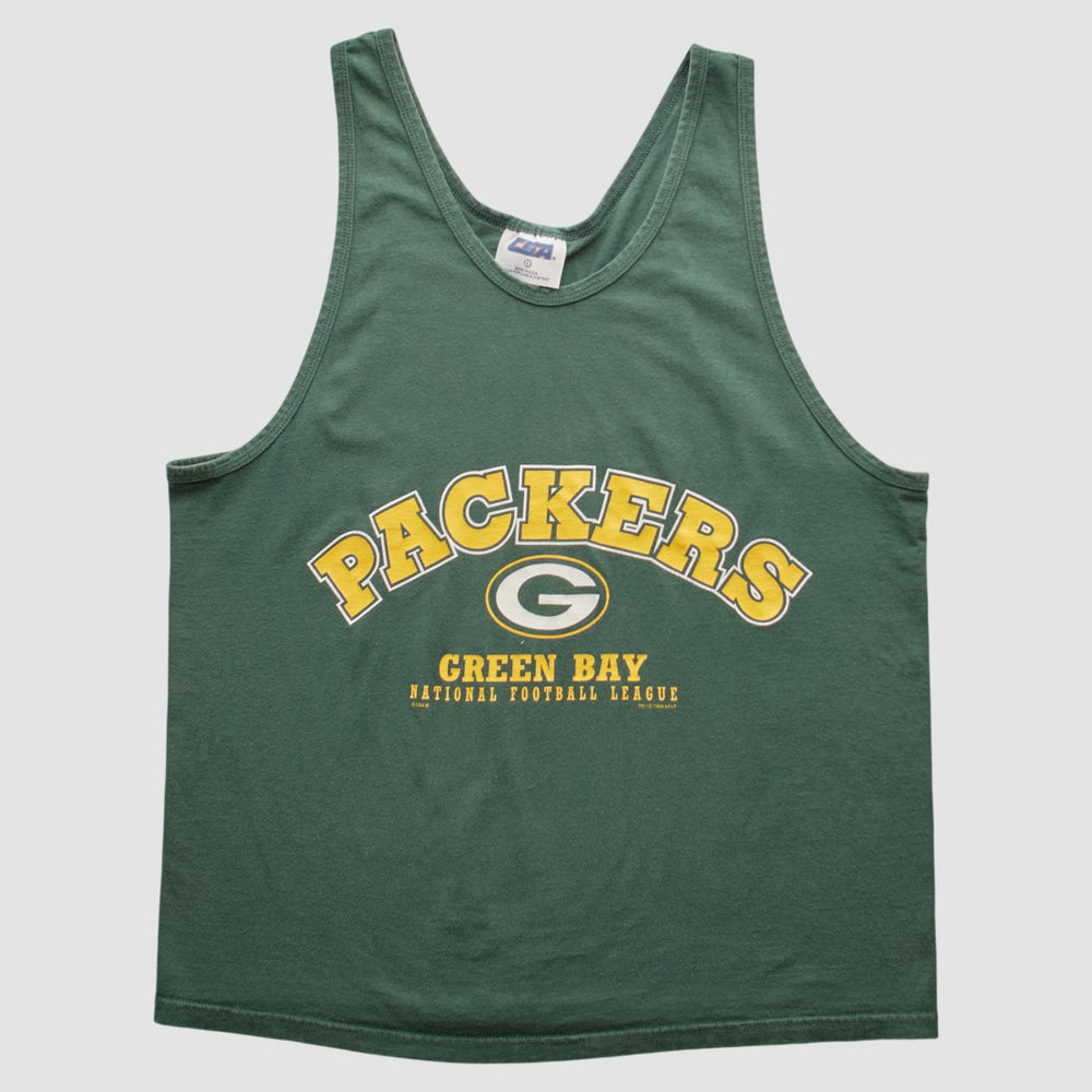 Green Bay Packers CSA 90s Tank - Green Vintage for sale