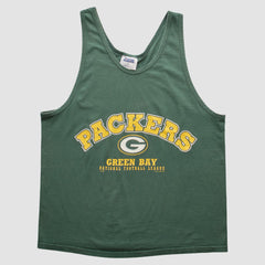 Green Bay Packers CSA 90s Tank - Green Vintage for sale