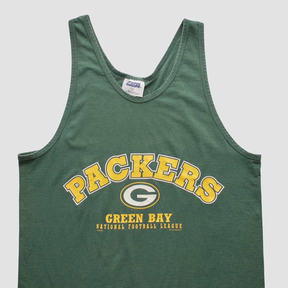 Green Bay Packers CSA 90s Tank - Green Vintage for sale