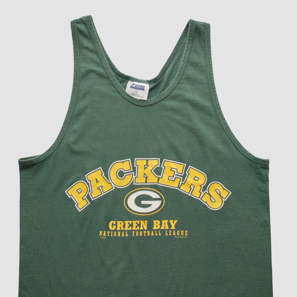 Green Bay Packers CSA 90s Tank - Green Vintage for sale
