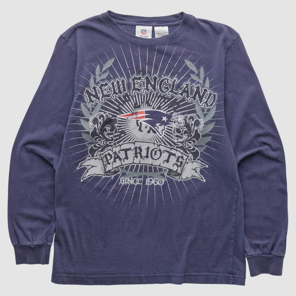 New England Patriots NFL Pro Line 2010s Long Sleeve T-shirt - Navy Vintage discount