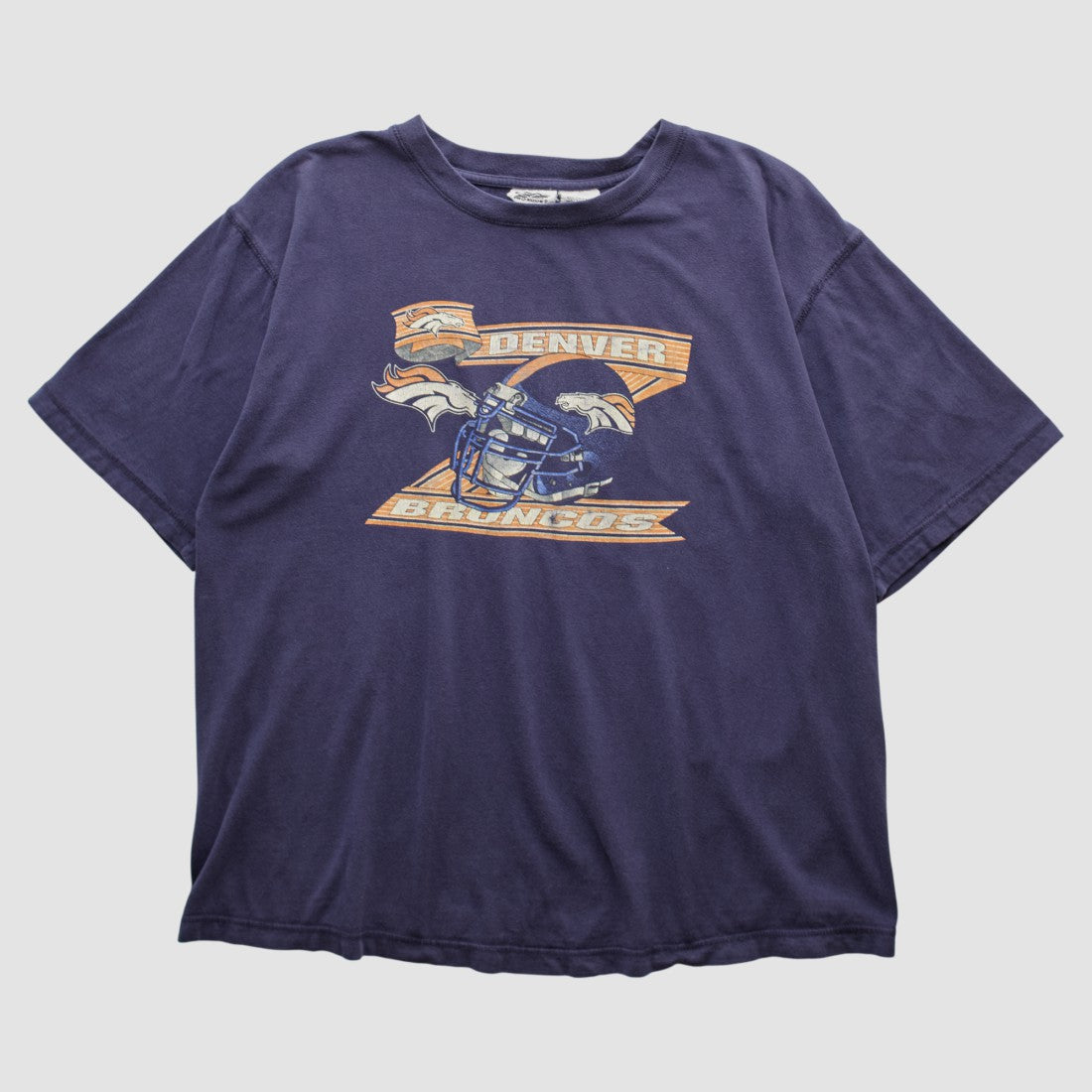 Denver Broncos Pro Edge 2000s T-shirt - Navy Vintage discount