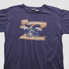 Denver Broncos Pro Edge 2000s T-shirt - Navy Vintage discount