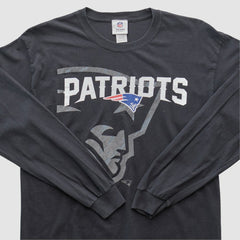 New England Patriots NFL 2010s Long Sleeve T-shirt - Black Vintage outlet
