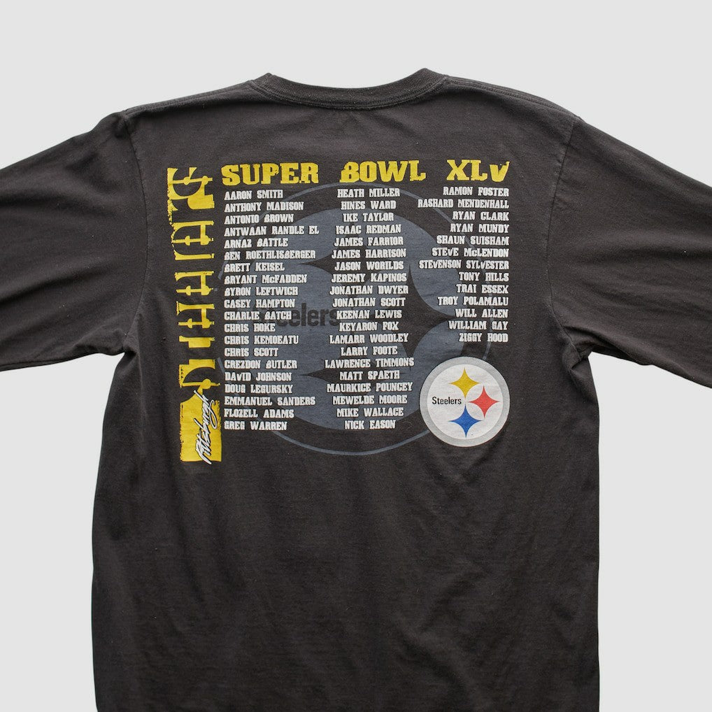 Pittsburgh Steelers NFL 2011 Long Sleeve T-shirt - Black Vintage cheap
