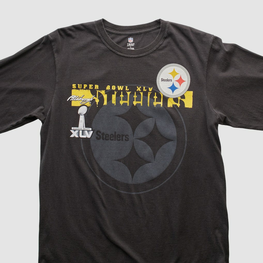 Pittsburgh Steelers NFL 2011 Long Sleeve T-shirt - Black Vintage cheap