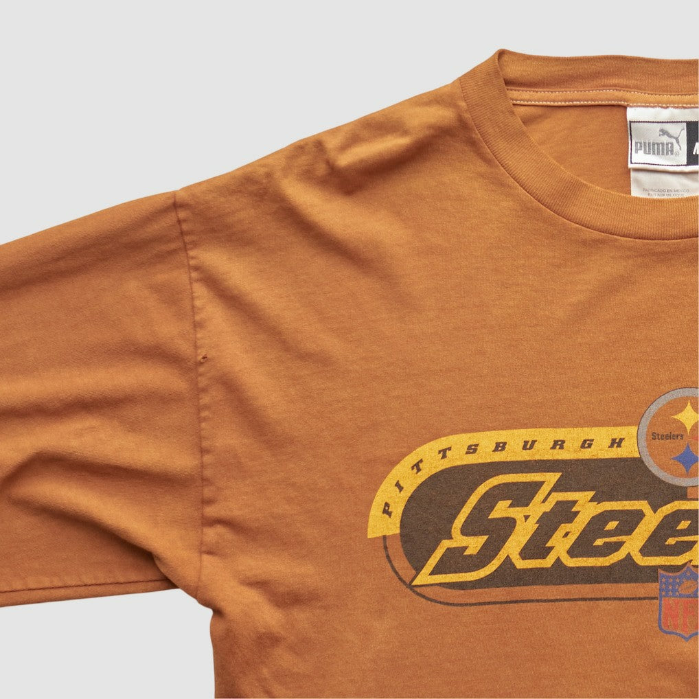 Pittsburgh Steelers 2000s Long Sleeve T-shirt - Brown Vintage cheap