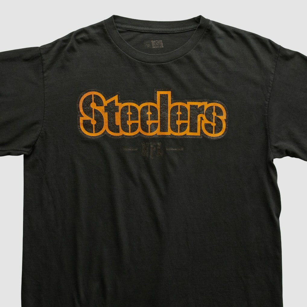 Pittsburgh Steelers NFL 2000s Long Sleeve T-shirt - Black Vintage discount