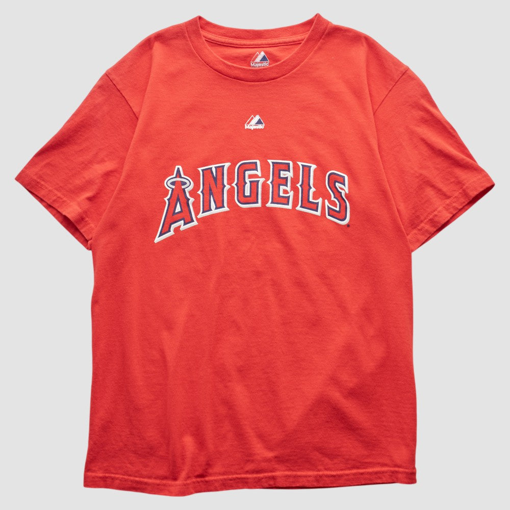 Los Angeles Angels Majestic 2000s T-shirt Red Vintage