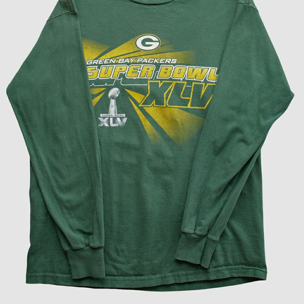Green Bay Packers NFL 2011 Long Sleeve T-shirt - Green Vintage outlet