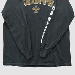 New Orleans Saints NFL 2000s Long Sleeve T-shirt - Black Vintage discount