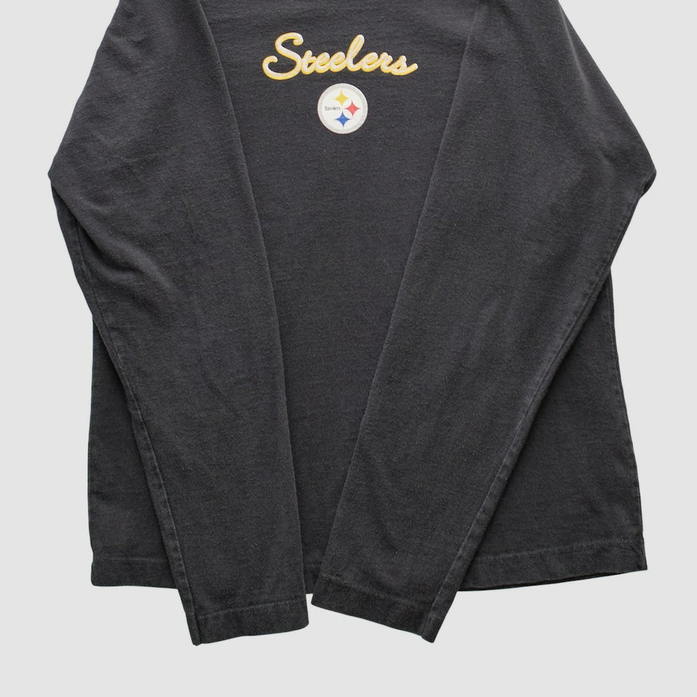 Pittsburgh Steelers NFL 2000s Long Sleeve T-shirt - Black Vintage on sale
