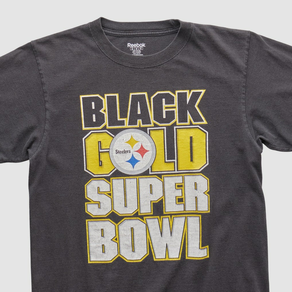 Pittsburgh Steelers Reebok 2000s T-shirt - Black Vintage for sale