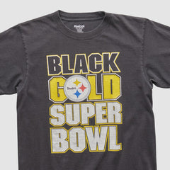 Pittsburgh Steelers Reebok 2000s T-shirt - Black Vintage for sale
