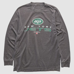 New York Jets 2010s Long Sleeve T-shirt - Dark Heather Gray Vintage sale