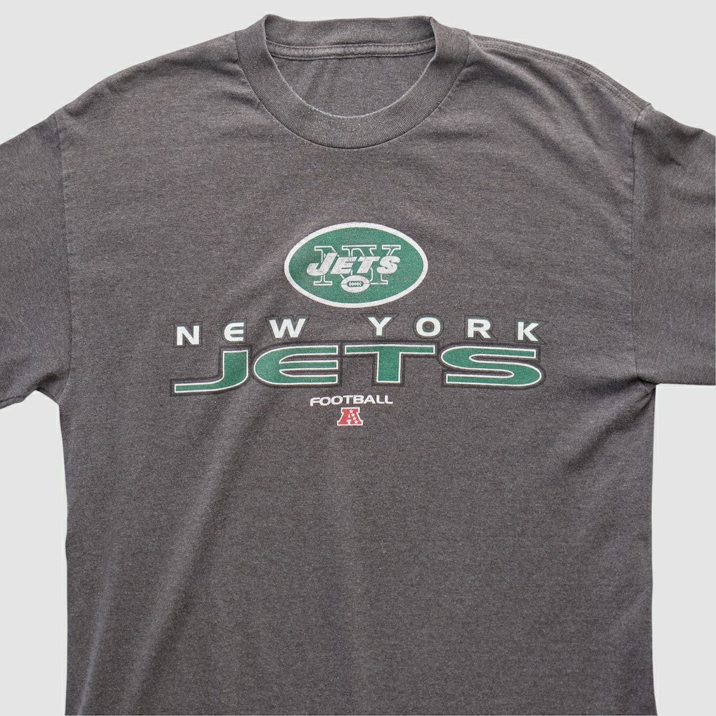New York Jets 2010s Long Sleeve T-shirt - Dark Heather Gray Vintage sale