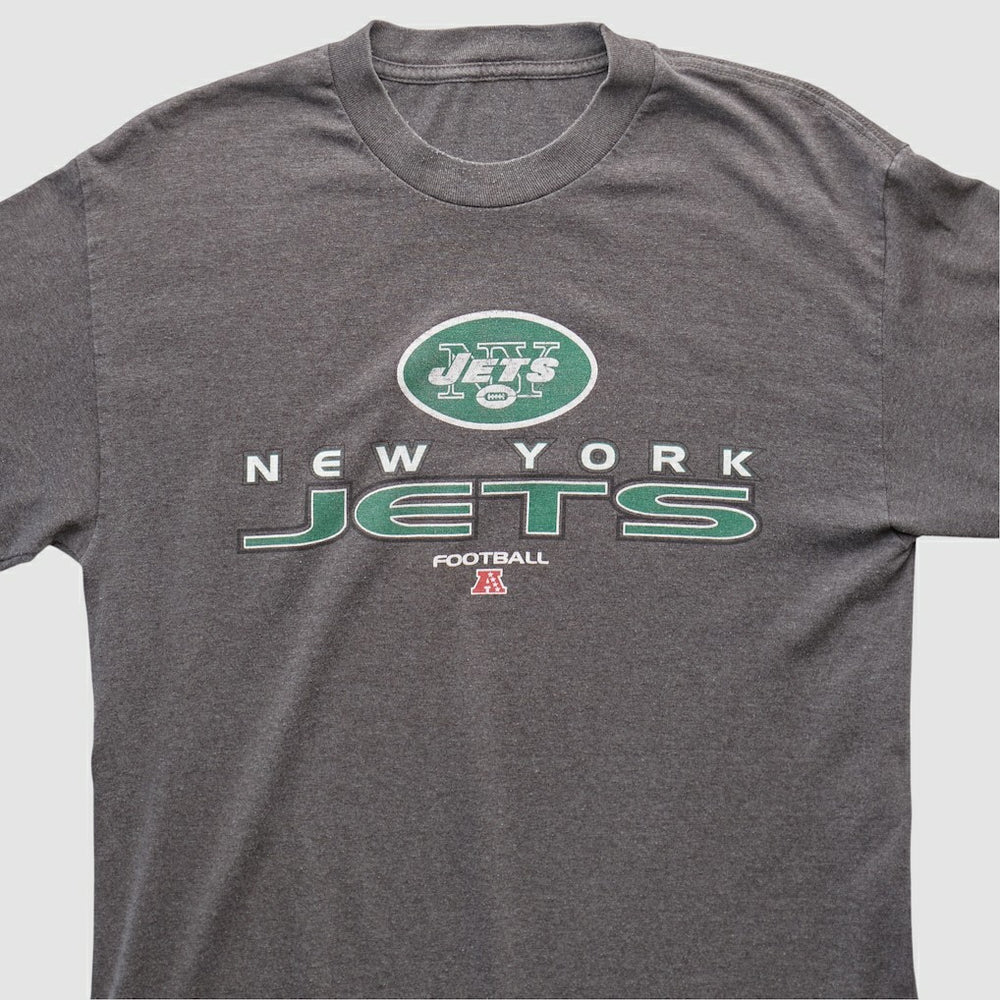 New York Jets 2010s Long Sleeve T-shirt - Dark Heather Gray Vintage sale