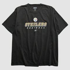 Pittsburgh Steelers Reebok 2000s T-shirt - Black Vintage discount