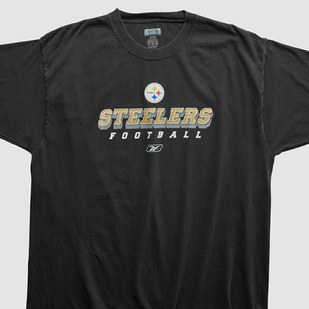 Pittsburgh Steelers Reebok 2000s T-shirt - Black Vintage discount