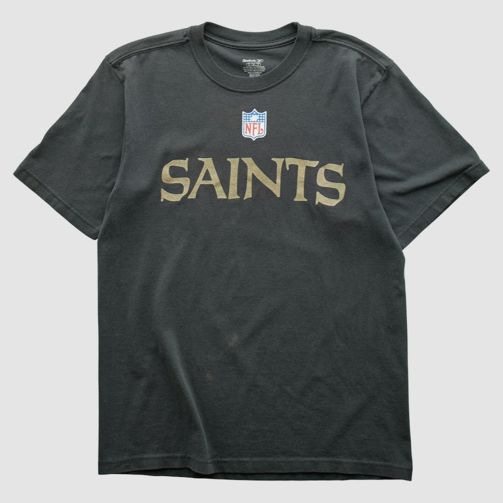 New Orleans Saints Reebok 2000s T-shirt - Charcoal Vintage for sale