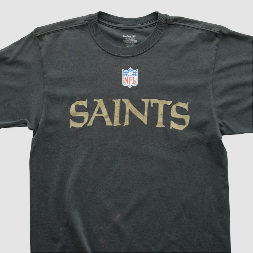 New Orleans Saints Reebok 2000s T-shirt - Charcoal Vintage for sale