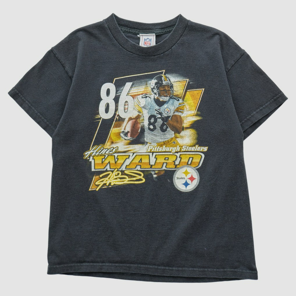 Pittsburgh Steelers NFL 2000s T-shirt - Charcoal Vintage sale