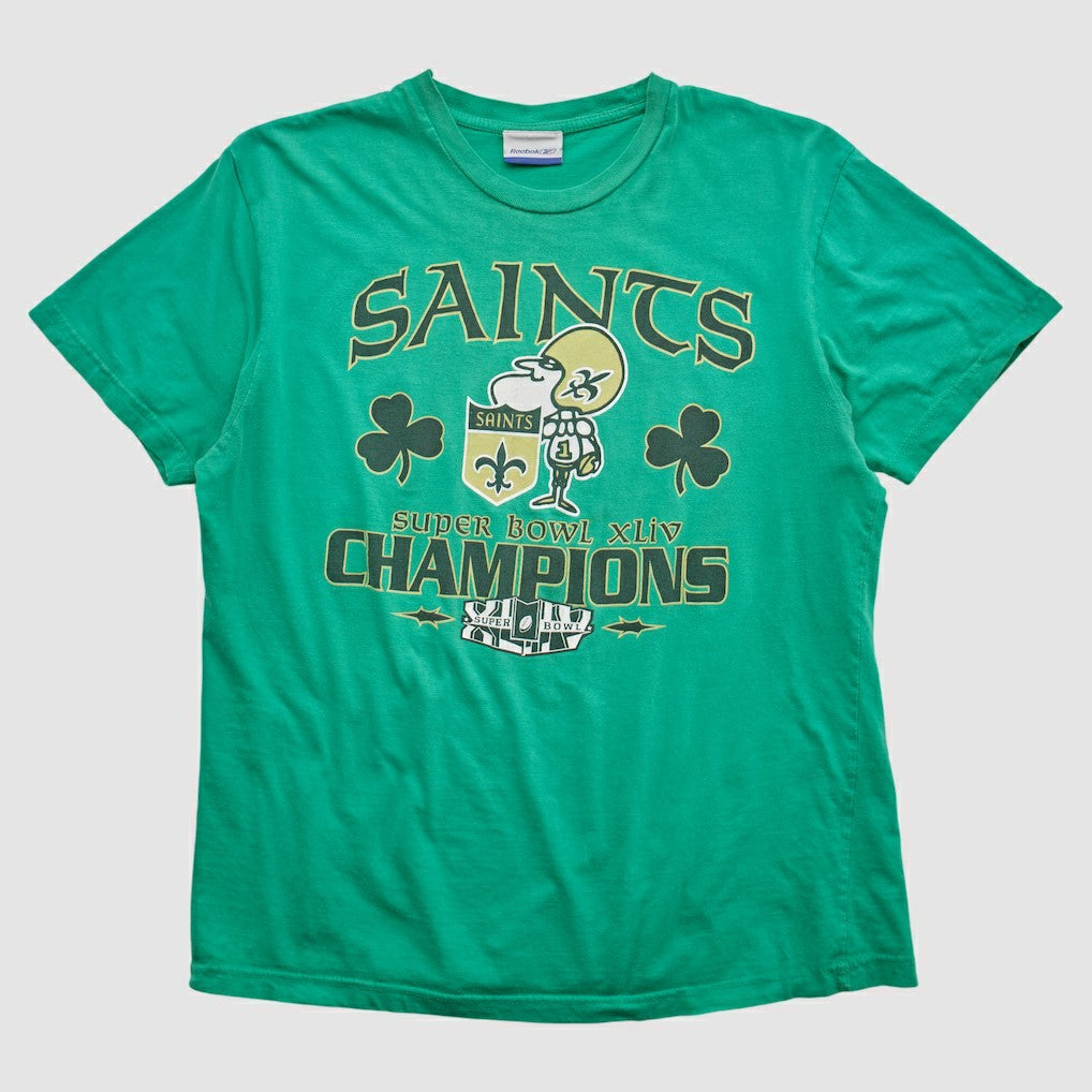 New Orleans Saints Reebok 2010 T-shirt - Green Vintage cheap