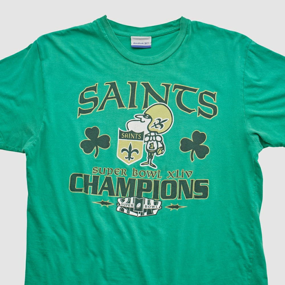 New Orleans Saints Reebok 2010 T-shirt - Green Vintage cheap