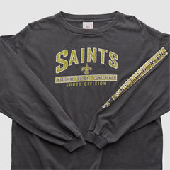 New Orleans Saints NFL 2000s Long Sleeve T-shirt - Charcoal Vintage outlet