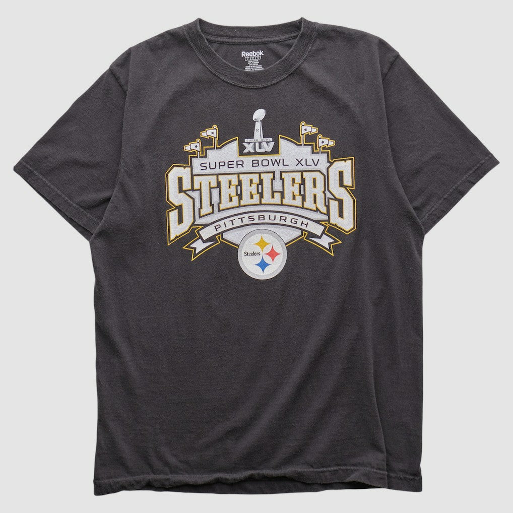 Pittsburgh Steelers Reebok 2011 T-shirt - Charcoal Vintage cheap