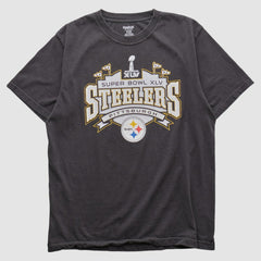Pittsburgh Steelers Reebok 2011 T-shirt - Charcoal Vintage cheap