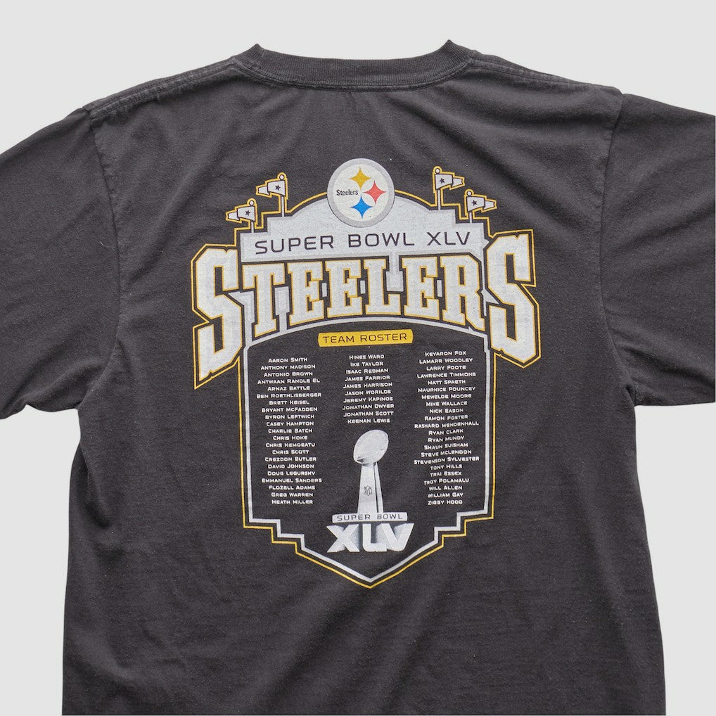 Pittsburgh Steelers Reebok 2011 T-shirt - Charcoal Vintage cheap