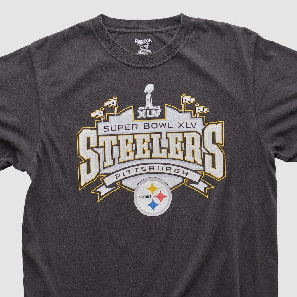 Pittsburgh Steelers Reebok 2011 T-shirt - Charcoal Vintage cheap