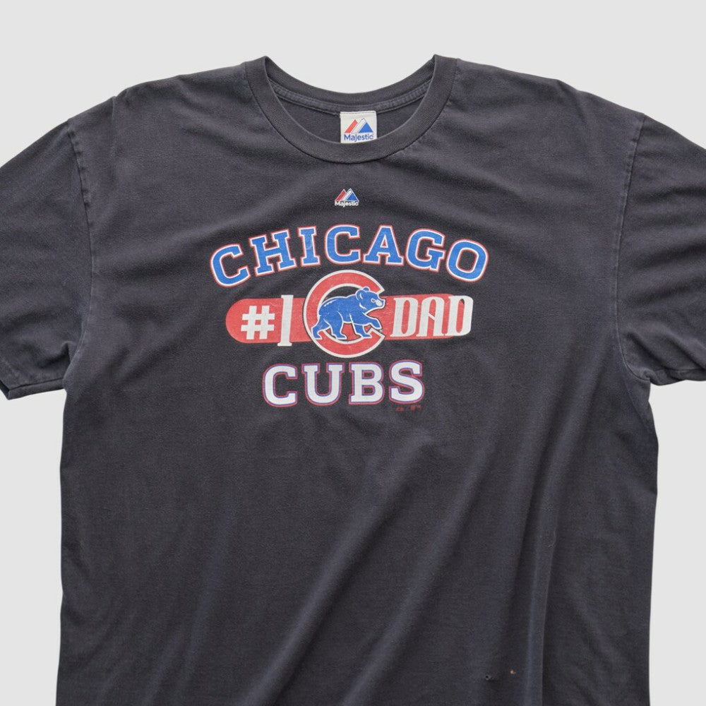 Chicago Cubs Majestic 2010s T-shirt Black Vintage