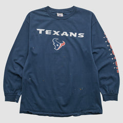 Houston Texans NFL 2000s Long Sleeve T-shirt - Navy Vintage on sale