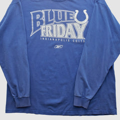 Indianapolis Colts Reebok 2000s Long Sleeve T-shirt - Blue Vintage cheap