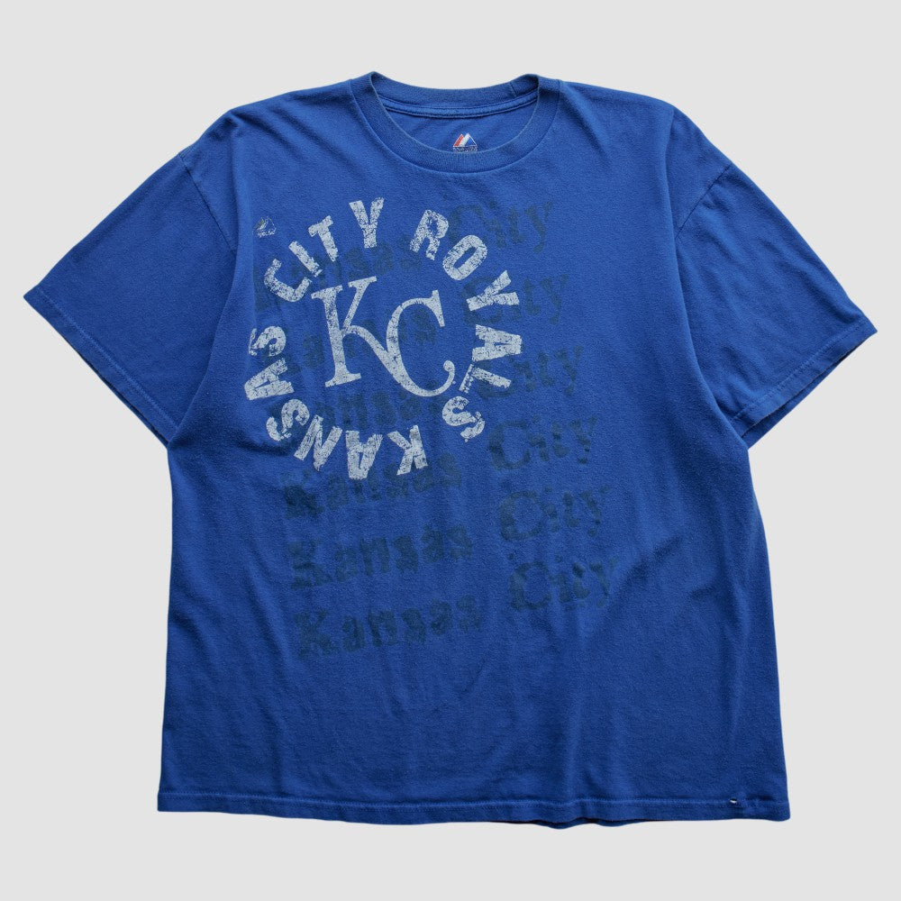 Kansas City Royals Majestic 2010s T-shirt Blue Vintage