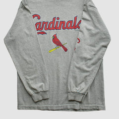 St. Louis Cardinals 2000s Long Sleeve T-shirt Heather Gray Vintage