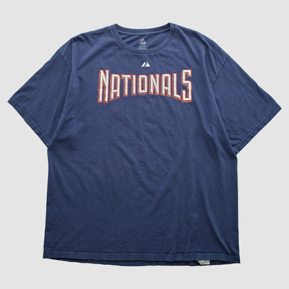 Washington Nationals Majestic 2010s T-shirt Navy Vintage