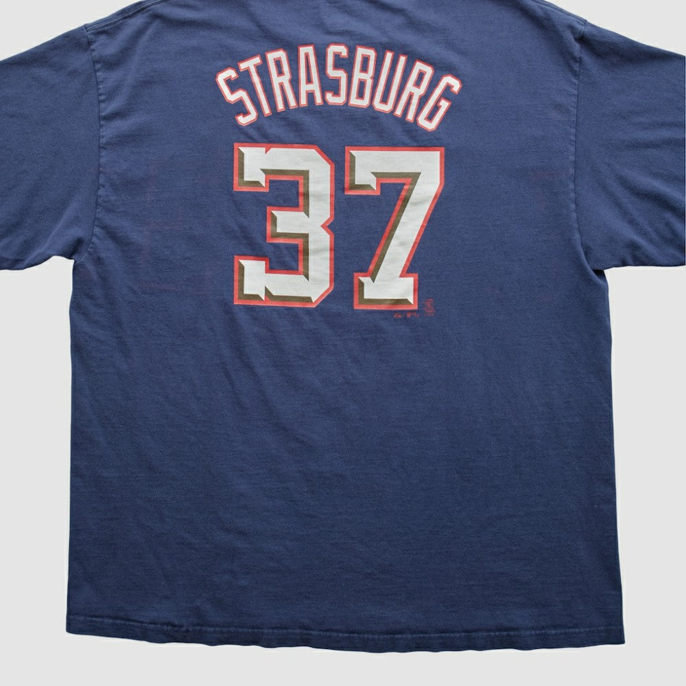 Washington Nationals Majestic 2010s T-shirt Navy Vintage