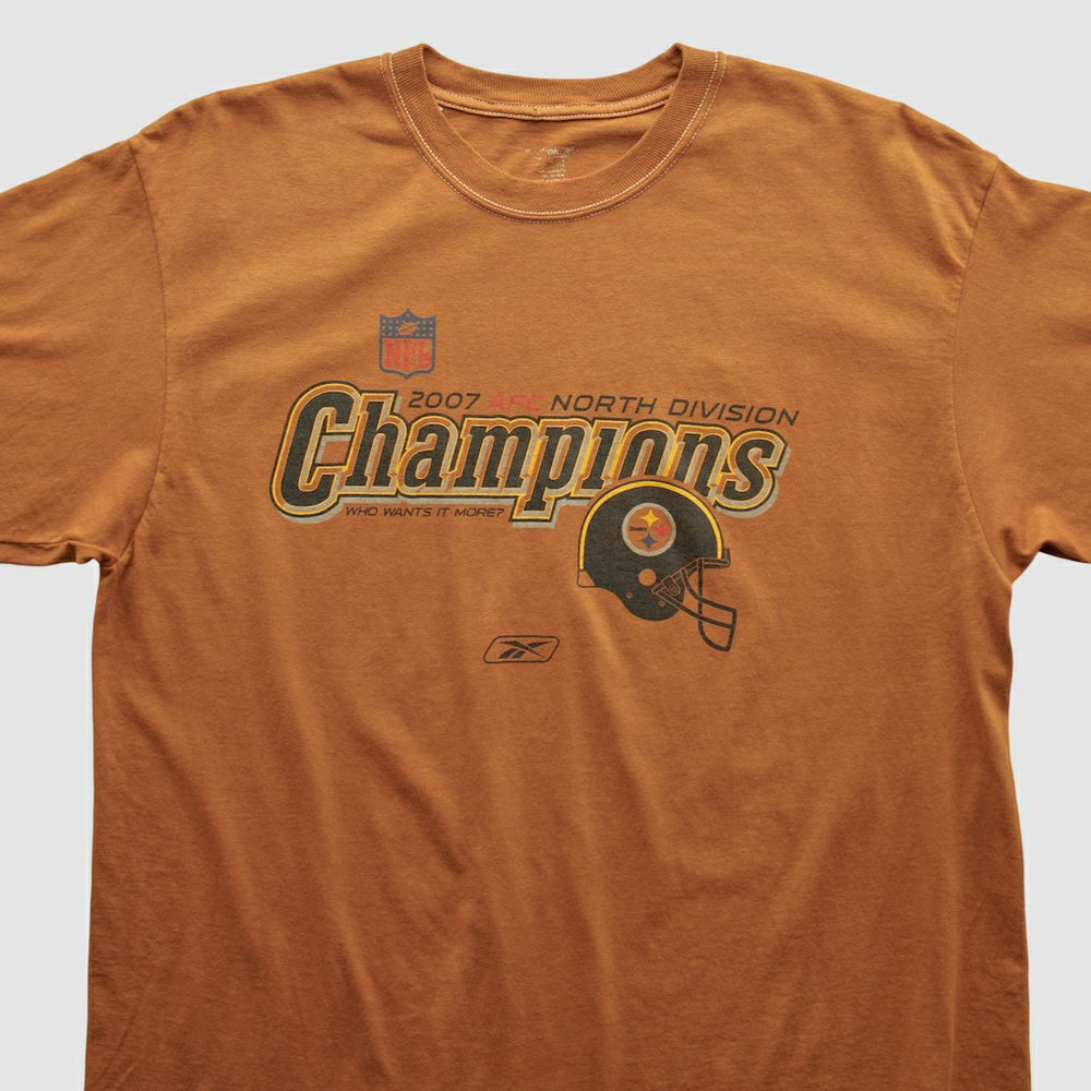 Pittsburgh Steelers Reebok 2007 T-shirt - Orange Vintage outlet
