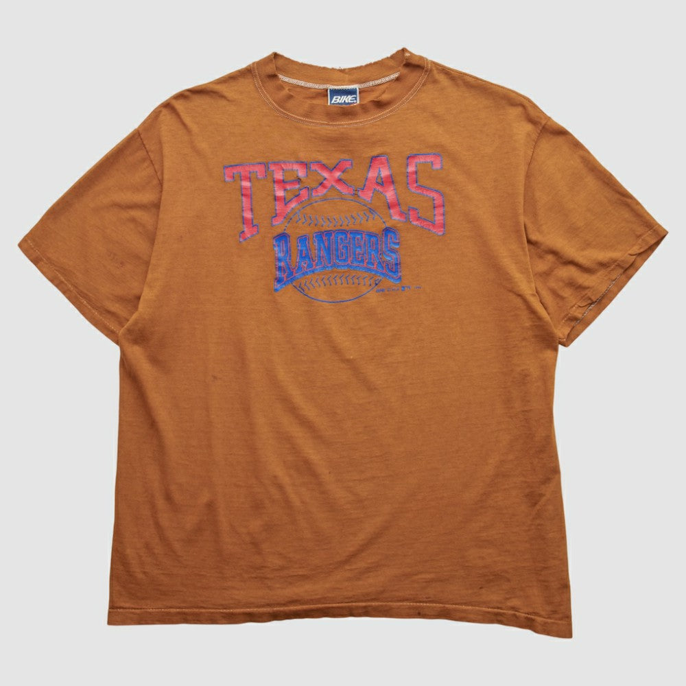 Texas Rangers Bike 90s T-shirt Orange Vintage