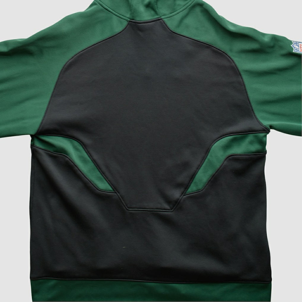 New York Jets Reebok 2010s Hooded Pullover Sweatshirt - Black Vintage discount