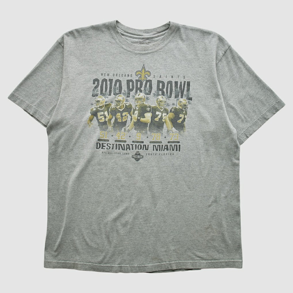New Orleans Saints Reebok 2010 T-shirt - Heather Gray Vintage discount