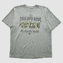 New Orleans Saints Reebok 2010 T-shirt - Heather Gray Vintage discount