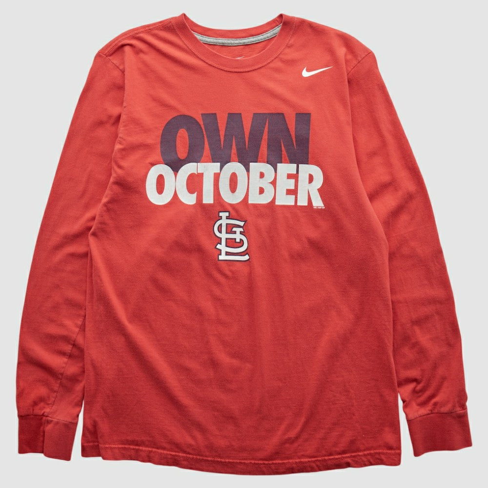St. Louis Cardinals 2010s Long Sleeve T-shirt Red Vintage