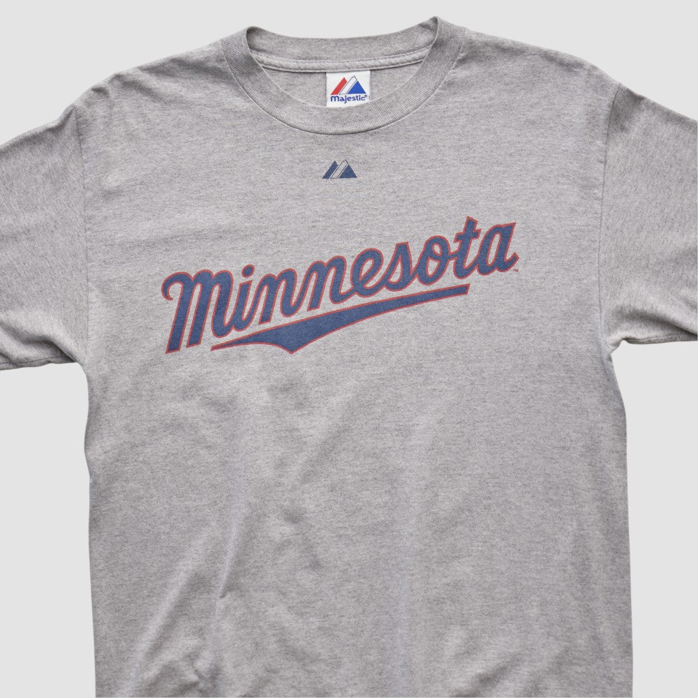Minnesota Twins Majestic 2010 T-shirt Heather Gray Vintage